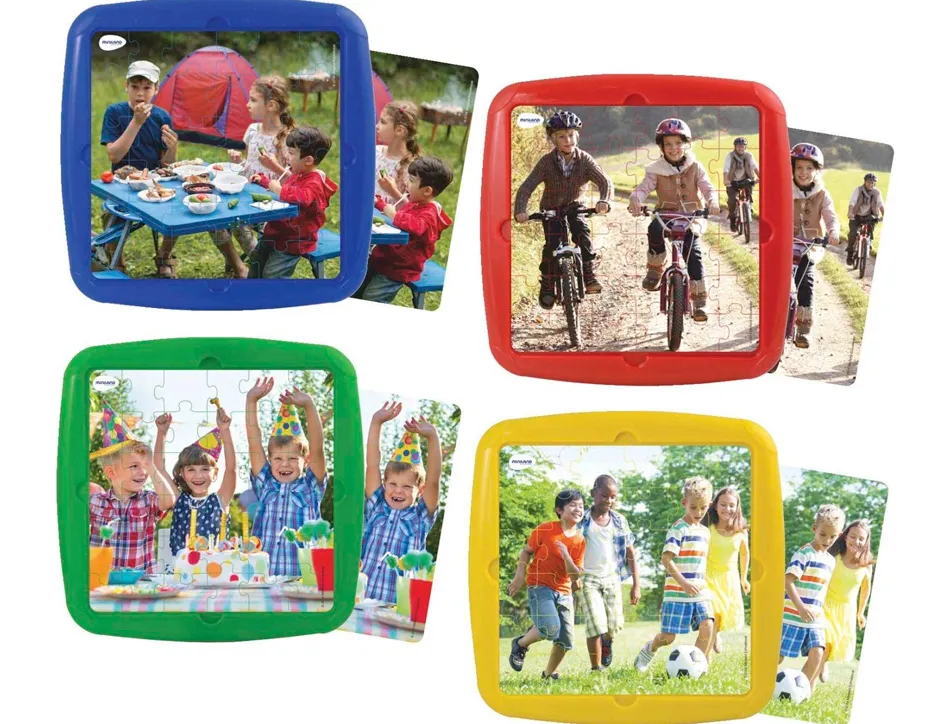 Puzzle miniland loisir entre amis set de 4 unités 36 pièces