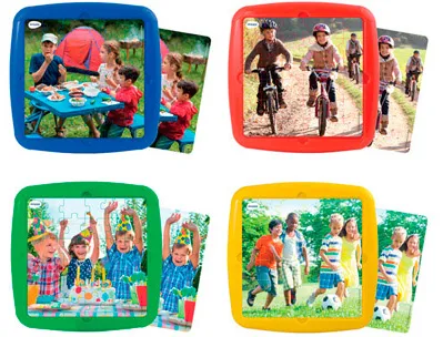 Puzzle miniland loisir entre amis set de 4 unités 36 pièces