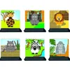 Puzzle up les animaux de la savane culture club construire a la verticale 6 puzzles de 14 pieces 6 bases