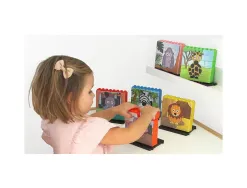 Puzzle up les animaux de la savane culture club construire a la verticale 6 puzzles de 14 pieces 6 bases