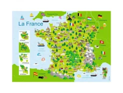 Puzzles carte de france nathan carte de france illustree 100 pieces