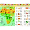 Puzzles cartes du monde djeco tour du monde 200 pieces 1 poster modele et 1 livret