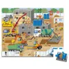 Puzzles carton 30 a 40 pieces janod le chantier 36 pieces et 1 poster modele
