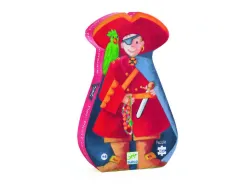 Puzzles carton 30 a 40 pieces djeco le pirate et son tresor pieces en carton 36 pieces
