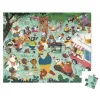 Puzzles carton 50 a 99 pieces janod la cousinade des ours 54 pieces et 1 poster modele
