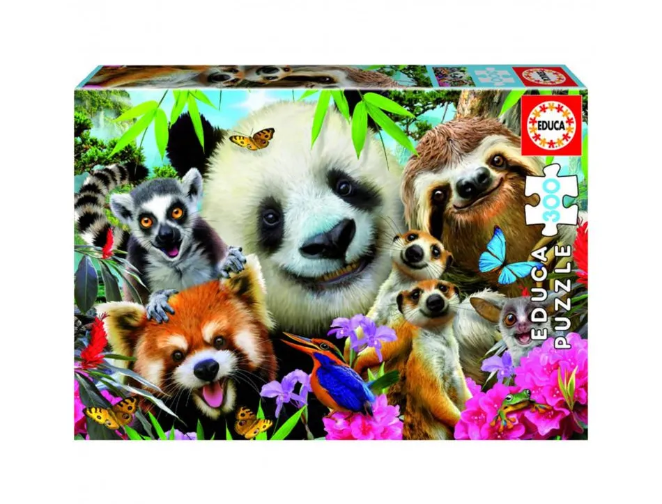 Puzzles carton 300 pieces educa les animaux 300 pieces