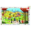 Puzzles carton d observation djeco les contes 2 en 1 54 pieces et 1 poster modele