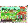 Puzzles carton d observation djeco la ferme 35 pieces et 1 poster modele