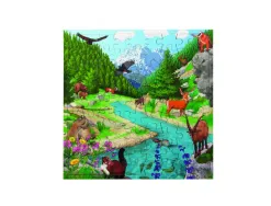 Puzzles en bois avec cadre rolf rolf la montagne 81 pieces