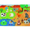 Puzzles geants djeco tactiloferme grandes pieces 20 pieces