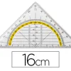 Équerre géométrie liderpapel graduée longueur côté majeur 50cm dimension hypoténuse 16cm plastique sans préhension fixe