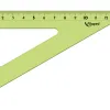 Équerre maped twist'n'flex 60 degrés 15cm graduée souple incassable ludique 3 coloris assortis bleu vert rose