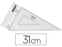 Équerre staedler mars plexiglas non graduée 60 degrés 31cm bords anti-tâches 1 biseau gravé ineffaçable