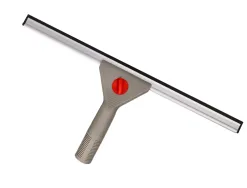 Raclette industrielle q-connect vitres manche acier lame plastique largeur 40cm