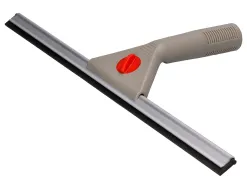 Raclette industrielle q-connect vitres manche acier lame plastique largeur 40cm