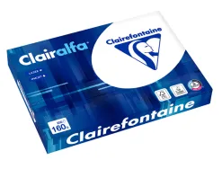 Ramette clairefontaine clairalfa indice de blancheur cie 170 a3 250 feuilles 160g