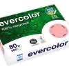 Ramette clairefontaine evercolor papier couleur a4 80g recycle 500 feuilles coloris rose