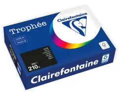 Ramette clairefontaine papier 250 feuilles a4 210g 21x29 cm coloris noir