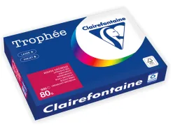 Ramette clairefontaine papier couleur a3 80g 500 feuilles coloris intense rouge