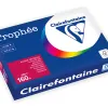 Ramette clairefontaine papier couleur a4 160g 250 feuilles coloris intense rouge