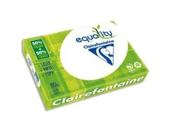 Ramette papier très blanc clairefontaine equality format a4 80 g cie 161 paquet 500 feuilles