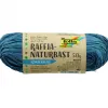 Raphia vegetal clairefontaine coloris bleu pelote 50g