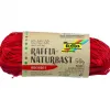 Raphia vegetal clairefontaine coloris rouge pelote 50g