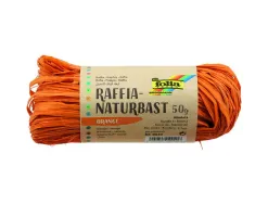 Raphia vegetal clairefontaine coloris corail pelote 50g