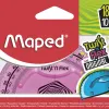 Rapporteur maped twist'n'flex 180 degrés 10cm gradué souple incassable ludique 3 coloris assortis bleu vert rose