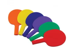 Raquettes tennis de tables first loisirs raquettes plastiques lot de 6 coloris assortis