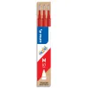 Rec roller pilot frixion ball écriture moyen 0.7mm encre effaçable coloris rouge set 3 uni