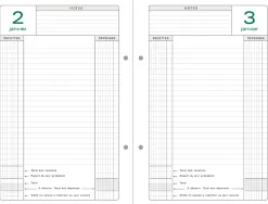 Recharge agenda exacompta perpetuel caisse 16x24 cm