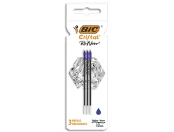 Recharge bic cristal renew bleu boite de 3