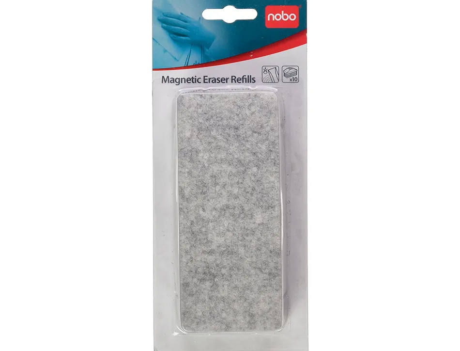 Recharge brosse effaceur nobo tableau blanc ergonomique magnétique jeu 10 recharges