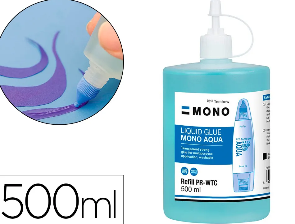 Recharge de colle tombow liquide aqua 500ml