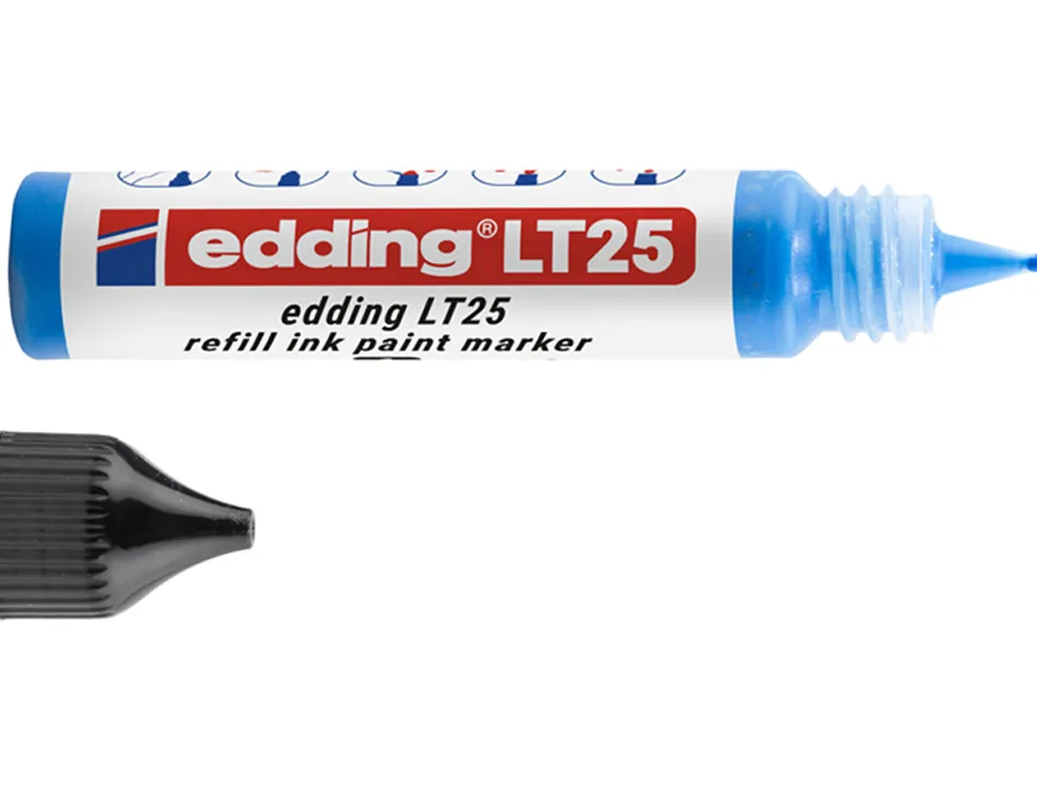 Recharge edding lt 25 encre marqueur peinture ecoline 25ml coloris bleu