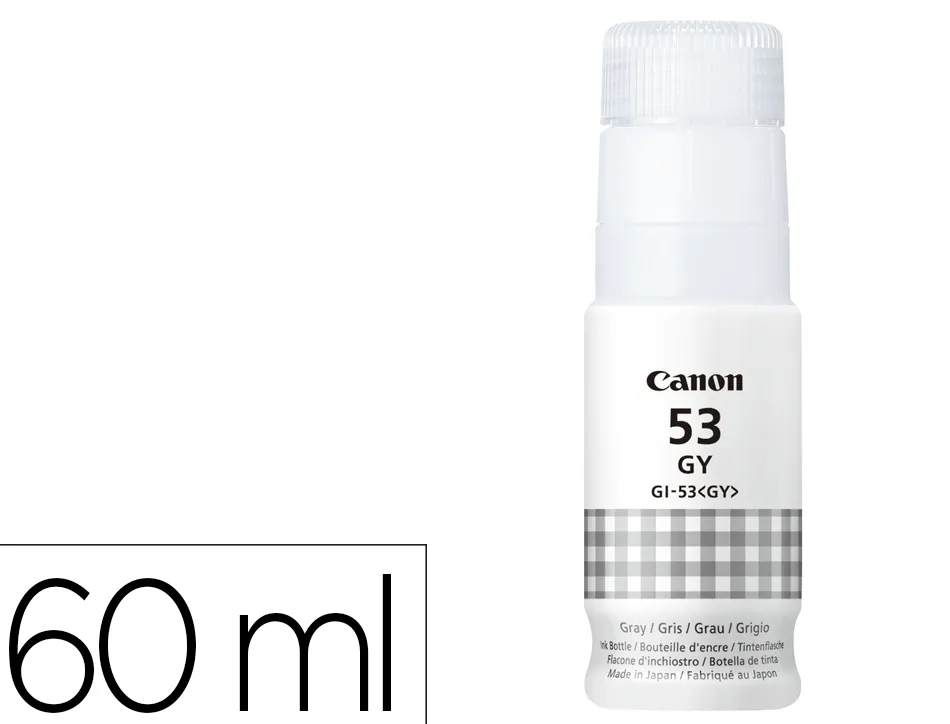 Recharge encre canon gi-53 3800p bouteille 60ml gris