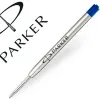 Recharge encre parker quink pour stylo-bille pointe large encre bleue
