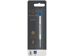 Recharge encre parker quink pour stylo-bille pointe large encre bleue