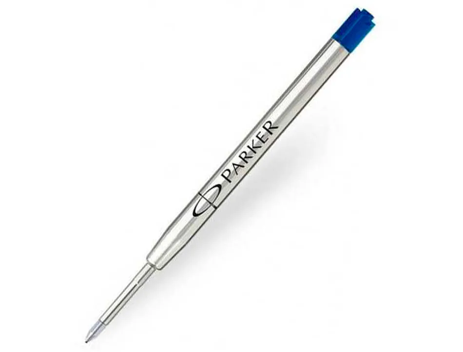 Recharge encre parker quink pour stylo-bille pointe large encre bleue