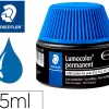Recharge feutre permanent staedtler lumocolor 487 17 pour feutres 313/314/317/318 flacon 15ml coloris bleu
