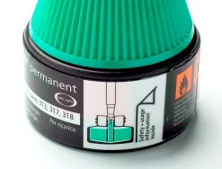 Recharge feutre permanent staedtler lumocolor 487 17 pour feutres 313/314/317/318 flacon 15ml coloris vert
