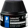 Recharge feutre permanent staedtler lumocolor 487 17 pour feutres 313/314/317/318 flacon 15ml coloris noir