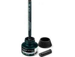 Recharge feutre permanent staedtler lumocolor 487 17 pour feutres 313/314/317/318 flacon 15ml coloris noir