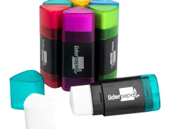 Recharge gomme taille-crayons liderpapel triangulaire sans pvc blister 2 unités