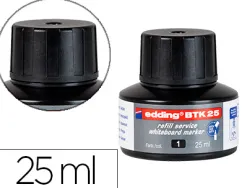 Recharge marqueur edding btk-25 tableau blanc couleur noir flacon 25ml