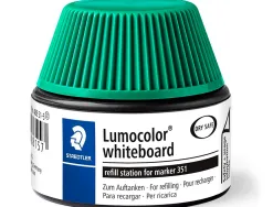 Recharge marqueur permanent staedtler lumocolor 488 48 pour marqueurs compacts 348 flacon 20ml coloris vert