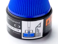 Recharge marqueur permanent staedtler lumocolor 488 48 pour marqueurs compacts 348 flacon 20ml coloris bleu