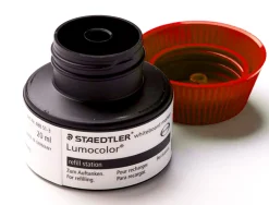 Recharge marqueur permanent staedtler lumocolor 488 48 pour marqueurs compacts 348 flacon 20ml coloris rouge