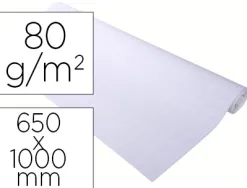 Recharge papier exacompta pour tableaux de conférence 80g 65x100cm impression quadrillée/unie rouleau 20 feuilles